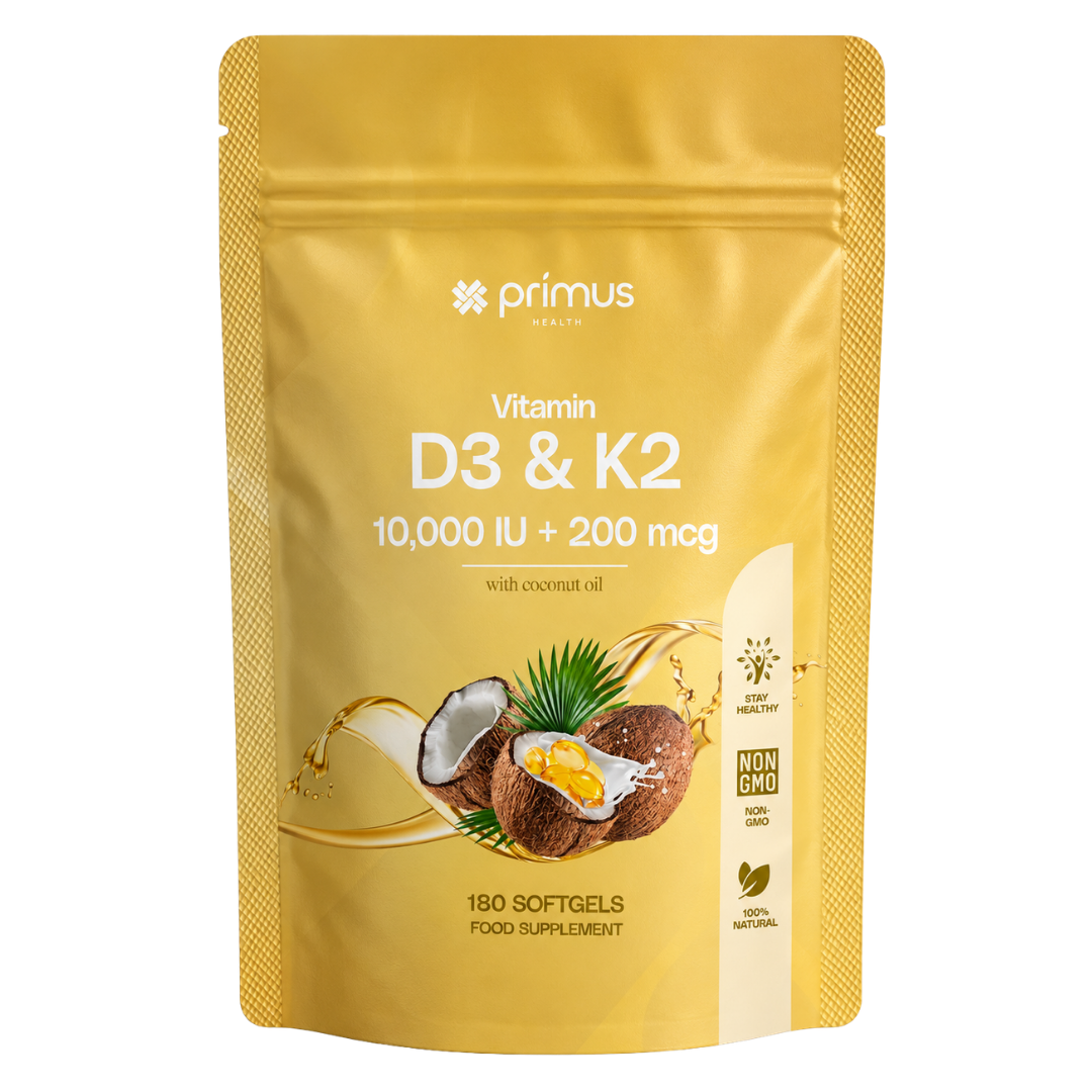 Vitamin D3 & K2 — 6 Month Supply
