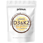 Vitamin D3 & K2 — 6 Month Supply